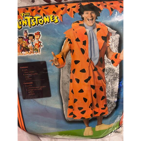 The fintstones halloween costume men size 2XL Fred complete - Picture 1 of 4